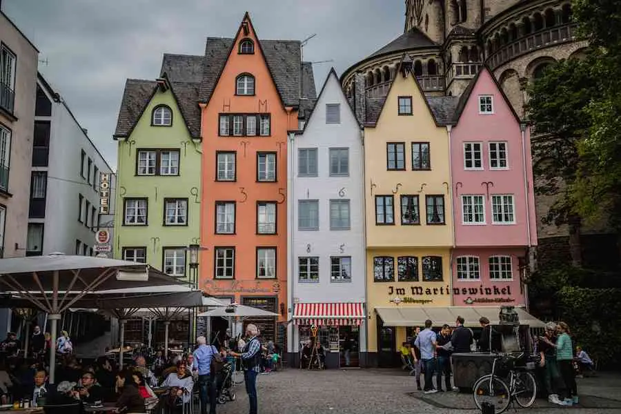 Cologne Cathedral and Old Town rooftops